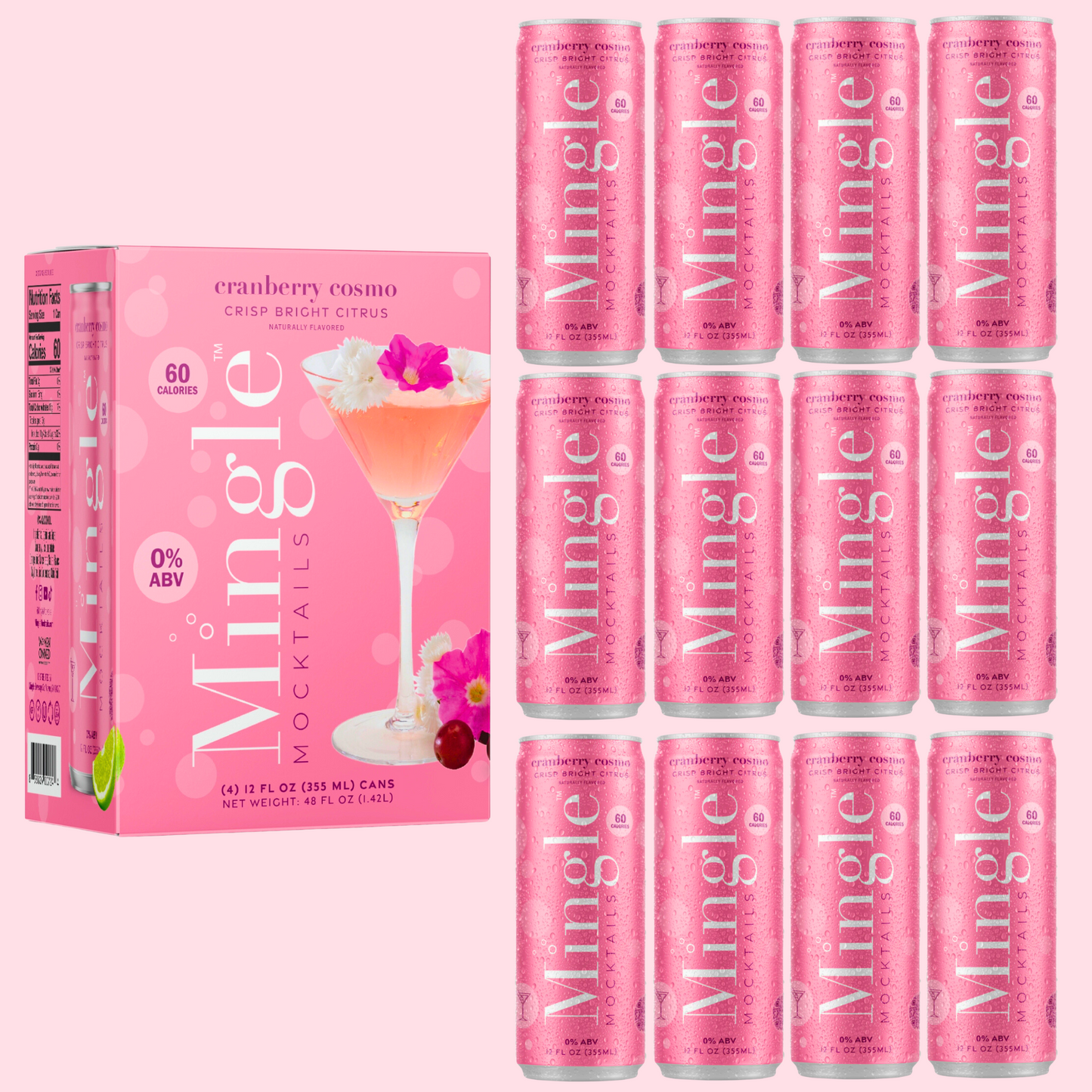 Cranberry Cosmo by Mingle Mocktails - Non Alcoholic Beverages