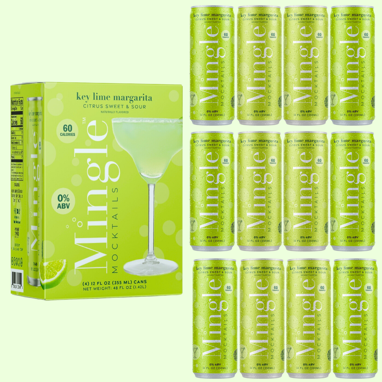 Key Lime Margarita by Mingle Mocktails - Non Alcoholic Beverages