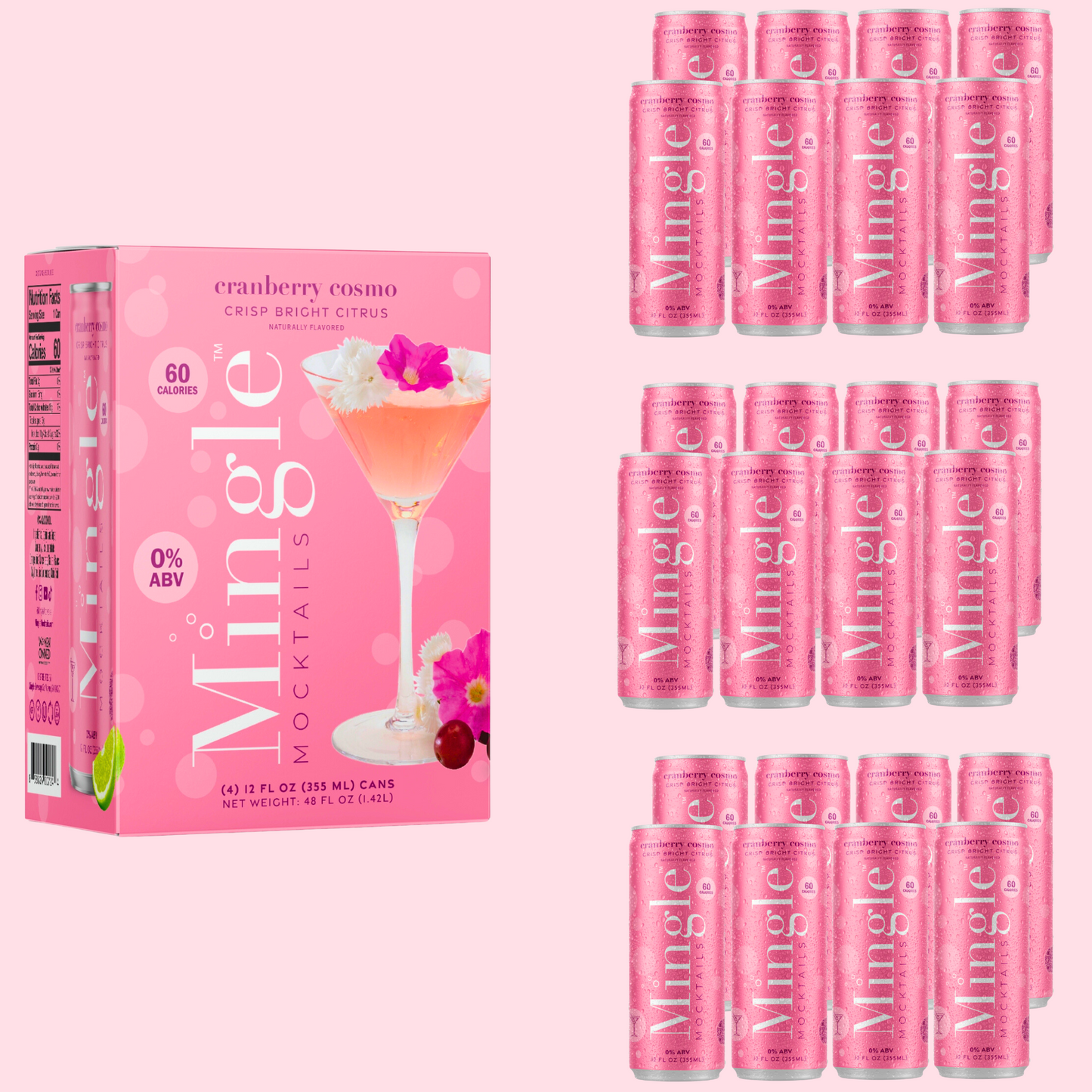 Cranberry Cosmo by Mingle Mocktails - Non Alcoholic Beverages