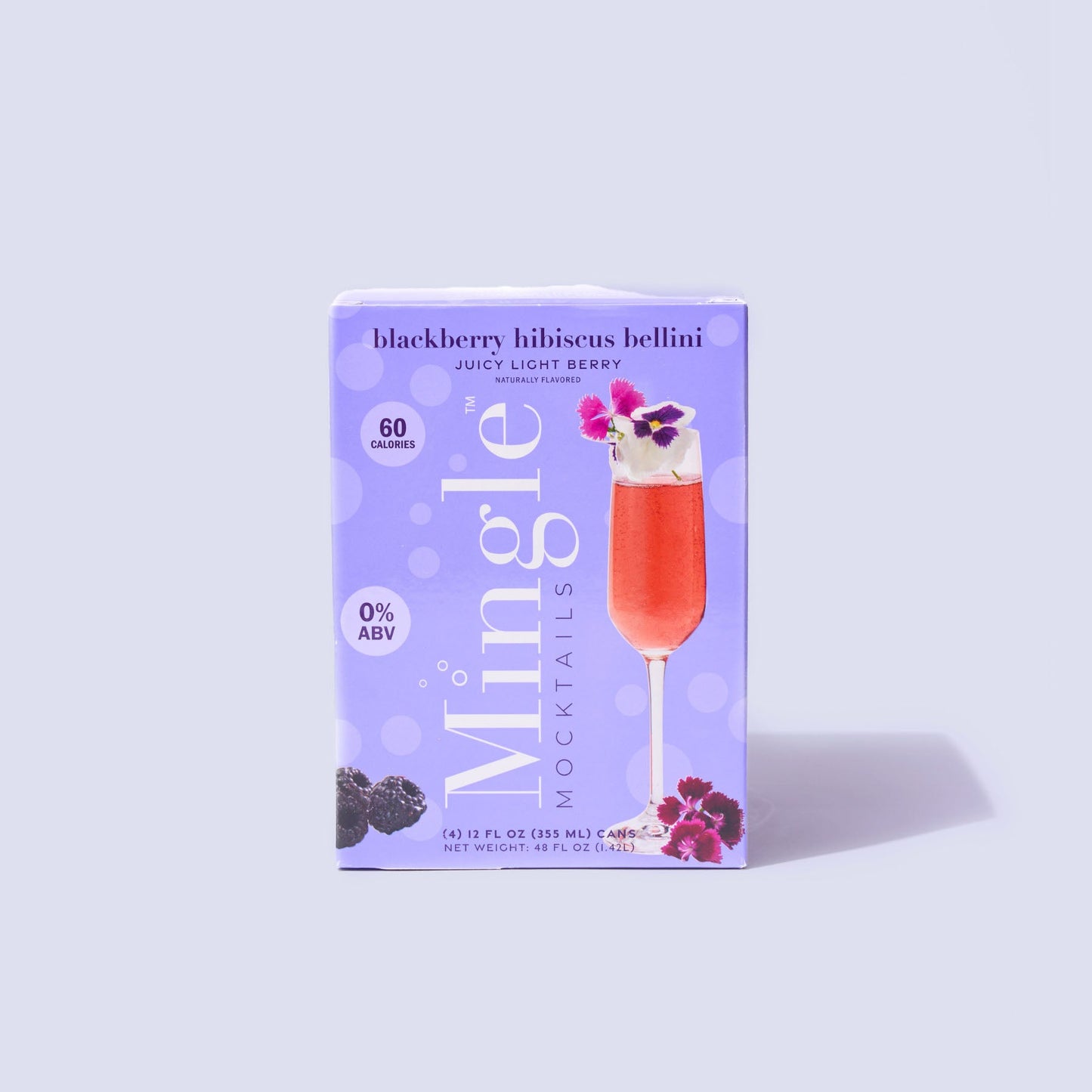 Blackberry Hibiscus Bellini by Mingle Mocktails - Non Alcoholic Beverages