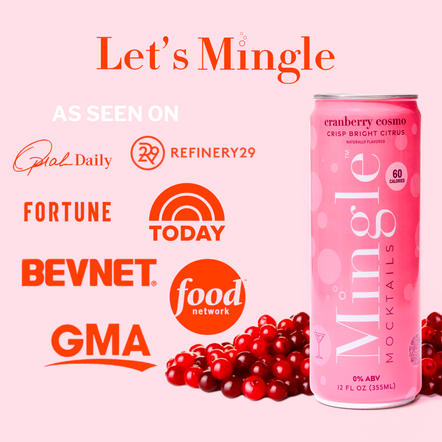 Cranberry Cosmo by Mingle Mocktails - Non Alcoholic Beverages