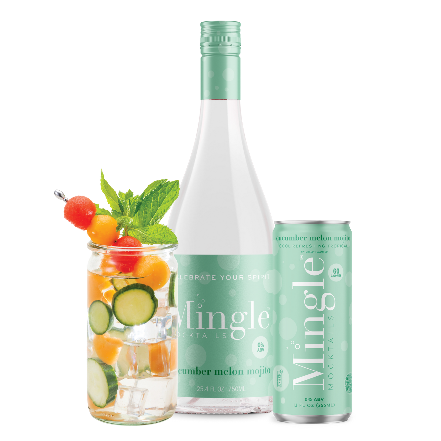 Cucumber Melon Mojito by Mingle Mocktails - Non Alcoholic Beverages