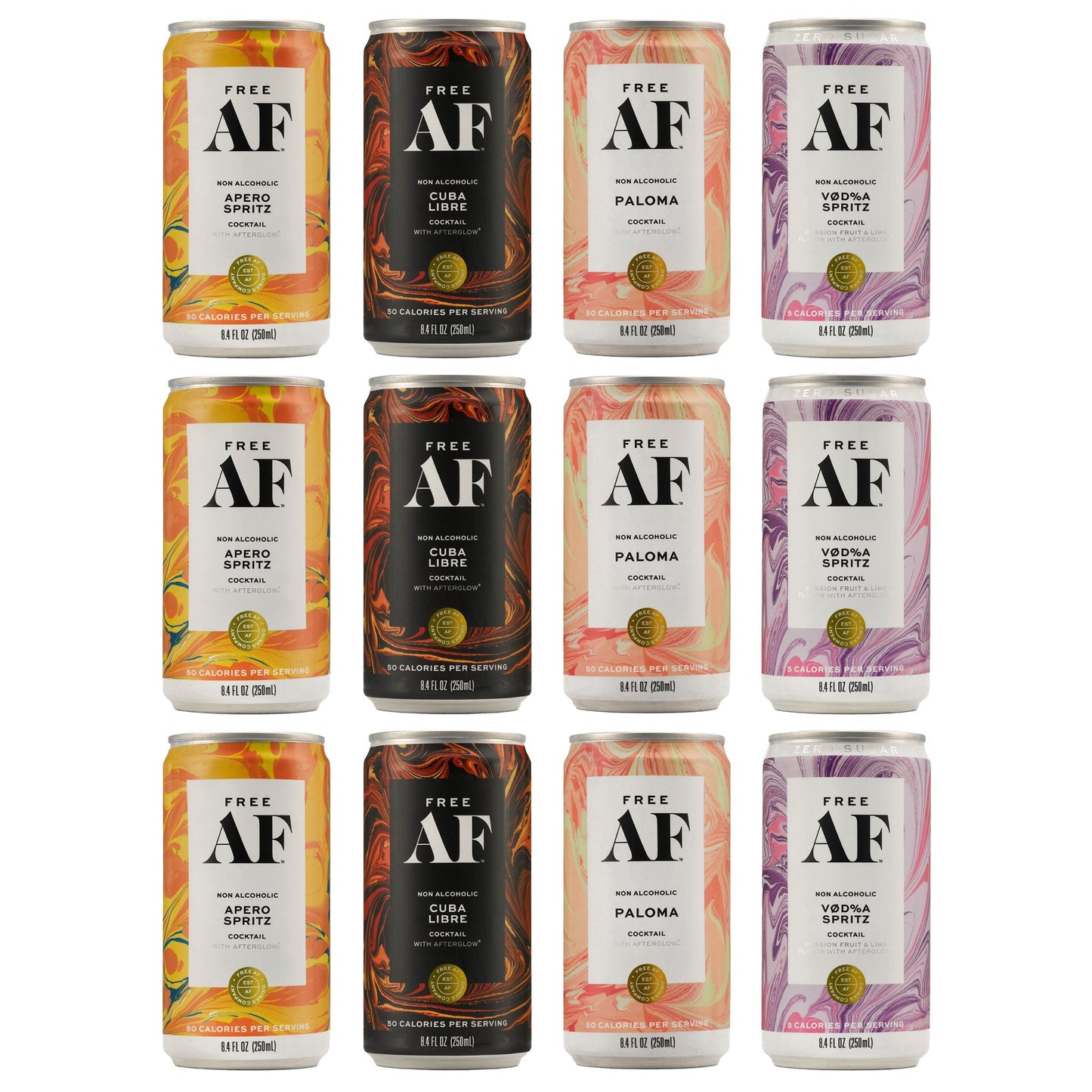 FREE AF VARIETY PACK (12 pack) by Free AF