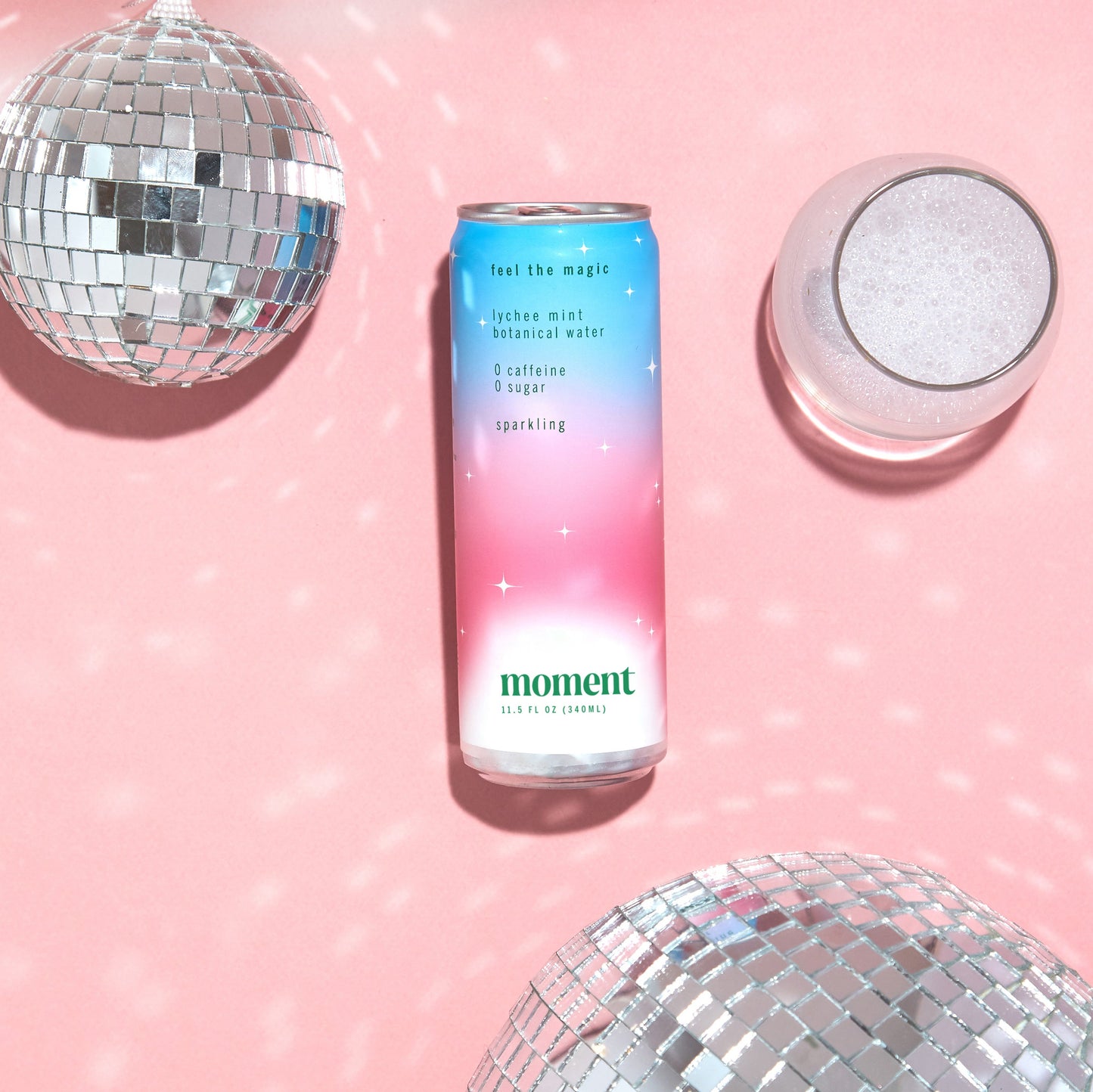 lychee mint adaptogen drink (12-pack) by Moment | Drink Your Meditation