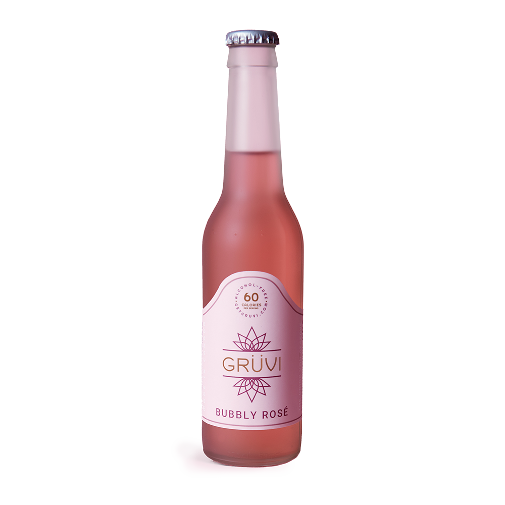 Alcohol-Free Bubbly Rosé by Grüvi