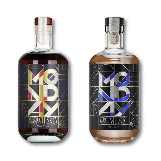Non-Alcoholic Whiskey & Mezcal Duo by Drink Monday