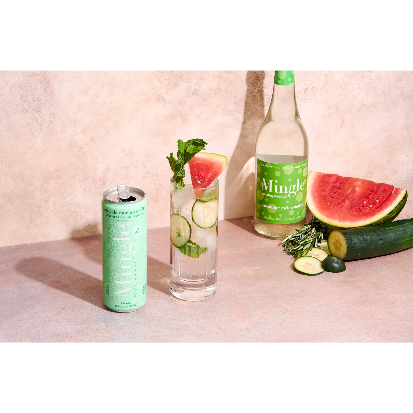 Cucumber Melon Mojito by Mingle Mocktails - Non Alcoholic Beverages