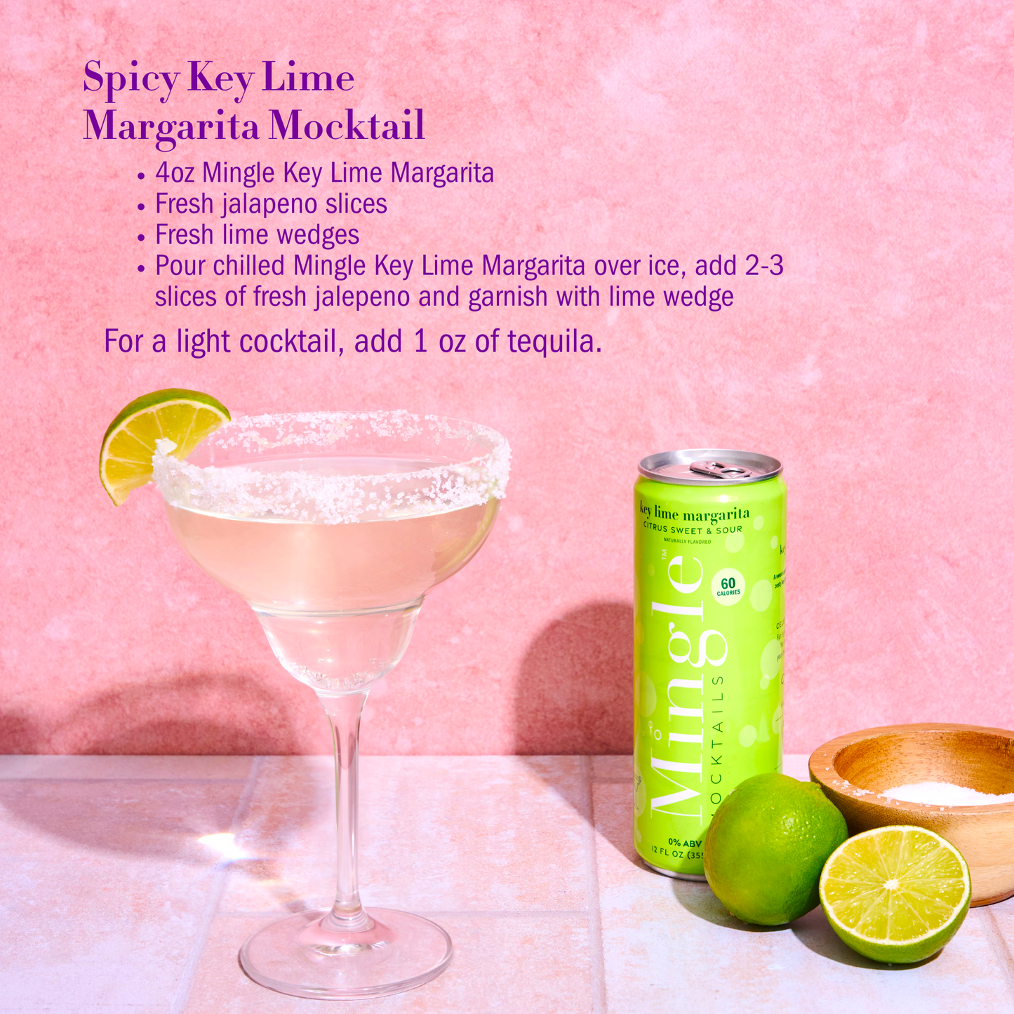 Key Lime Margarita by Mingle Mocktails - Non Alcoholic Beverages