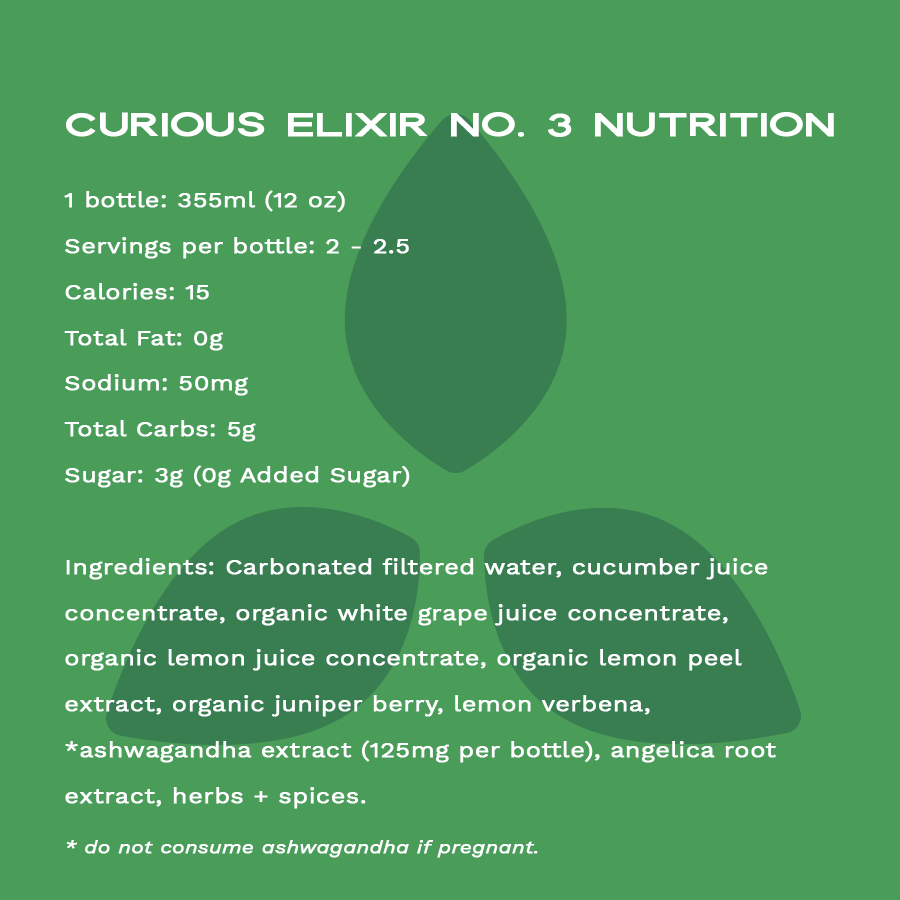 Curious Elixir No. 3 Booze-Free Cocktails by Curious Elixirs