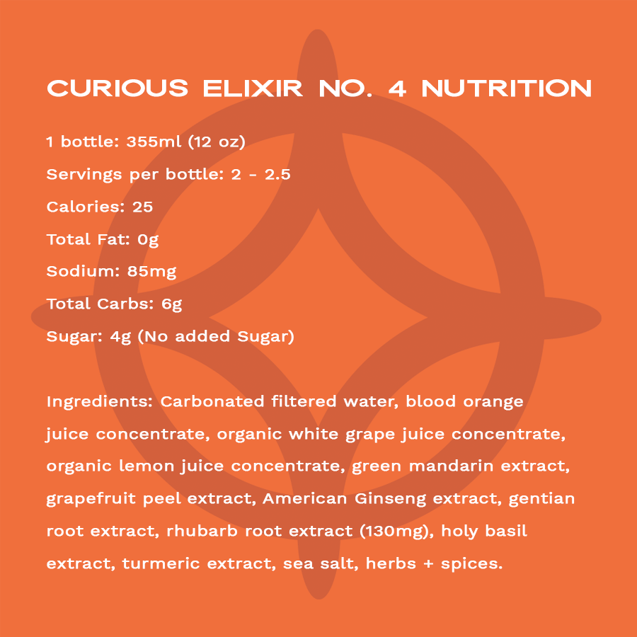Curious Elixir No. 4 Booze-Free Cocktails (limited release) by Curious Elixirs