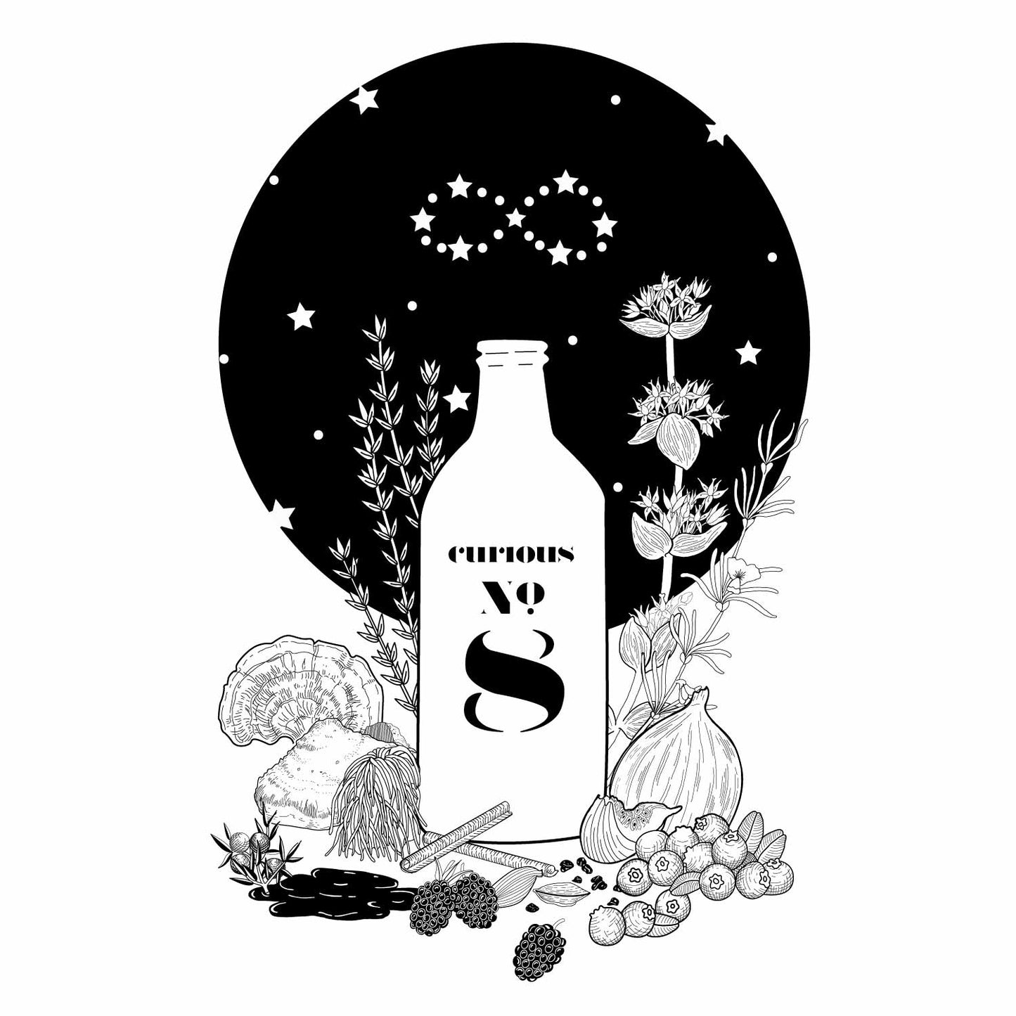 Curious No. 8 Booze-Free Digestif (limited release) by Curious Elixirs