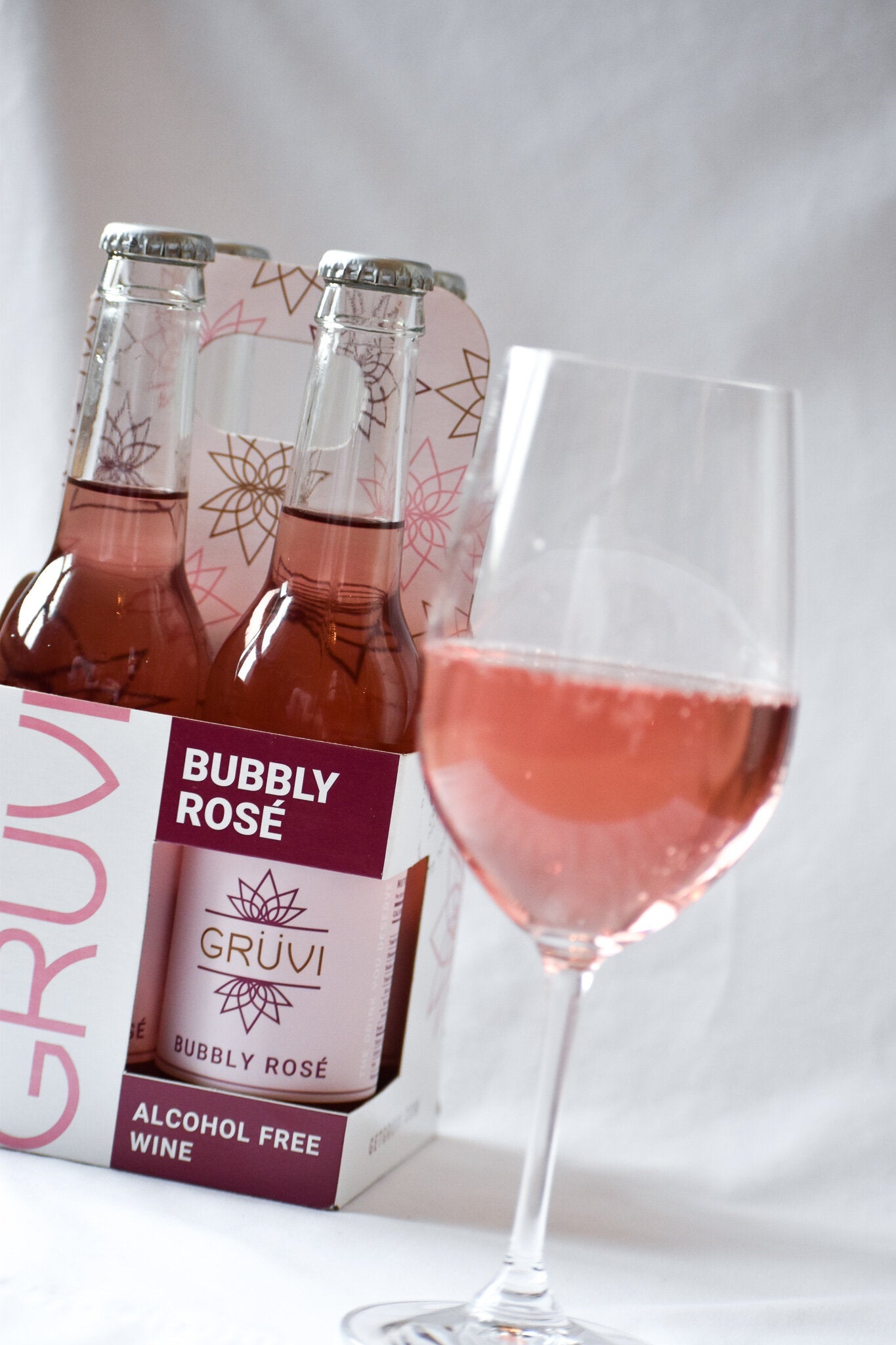 Alcohol-Free Bubbly Rosé by Grüvi